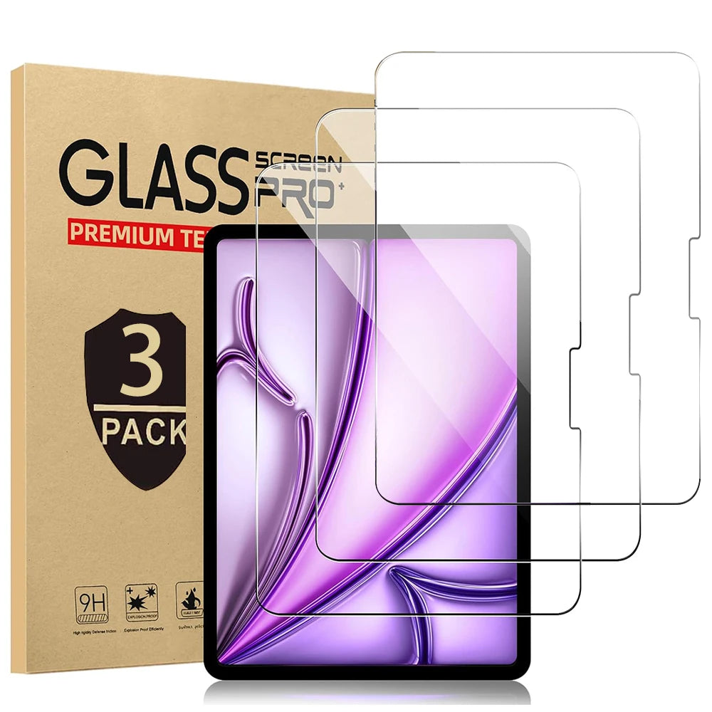 Glass for Ipad Pro 11 13 2024 M4 Glass Screen Protector for Ipad Air 13 2024 Air 6 11 2024 M2 Tempered Glass HD Film