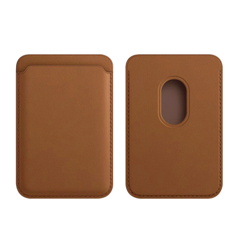 Magnetic Leather Card Holder Holder