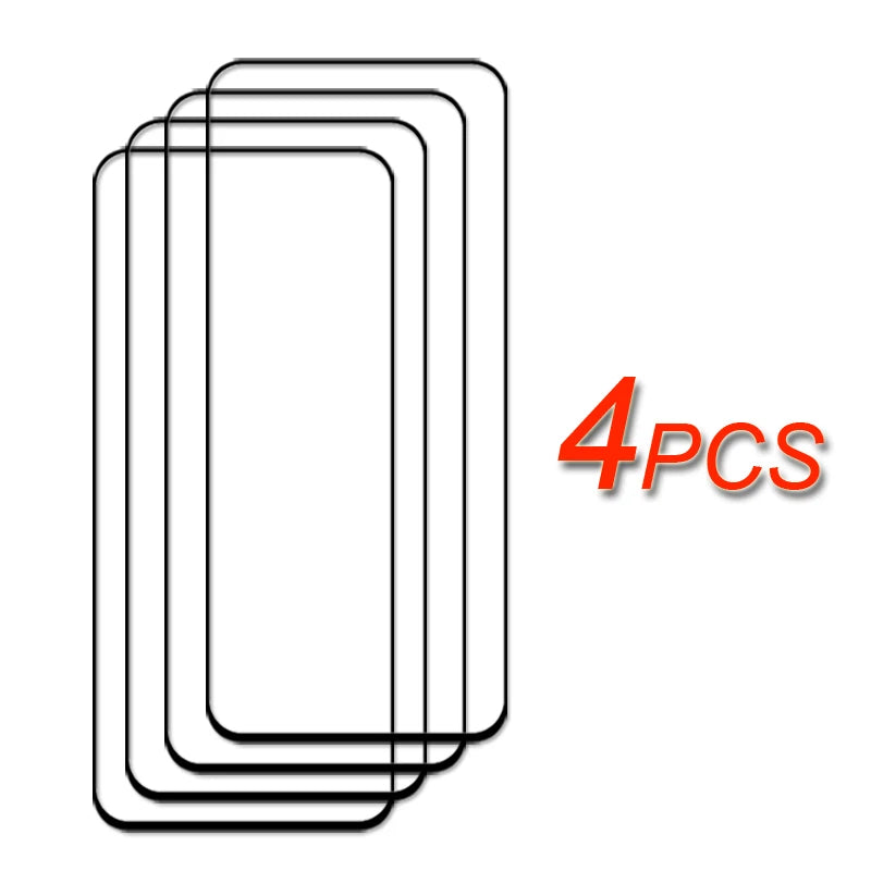 6 in 1 for Redmi Note 13 Glass Tempered Glass Redmi Note 13 Glass Full Cover Screen Protector Camera Film Redmi Note 13