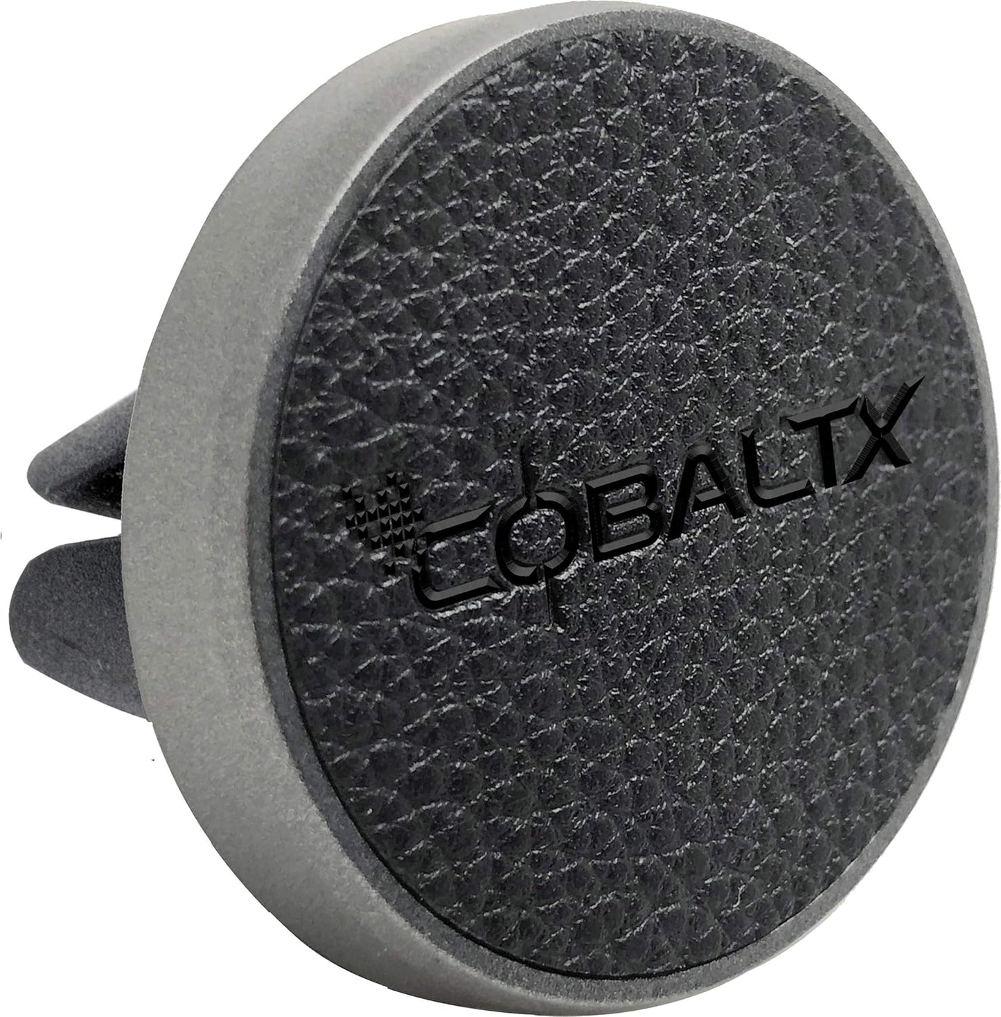 Universal Magnetic Air Vent Mount Ultra-Compact Leather Luxury Series Compatible with Iphone X/10/8/7/6 S8/S7/S6 Ios/Android Smartphone Car Cell Phone Mount Snap Technology CHARCOAL/LEATHER