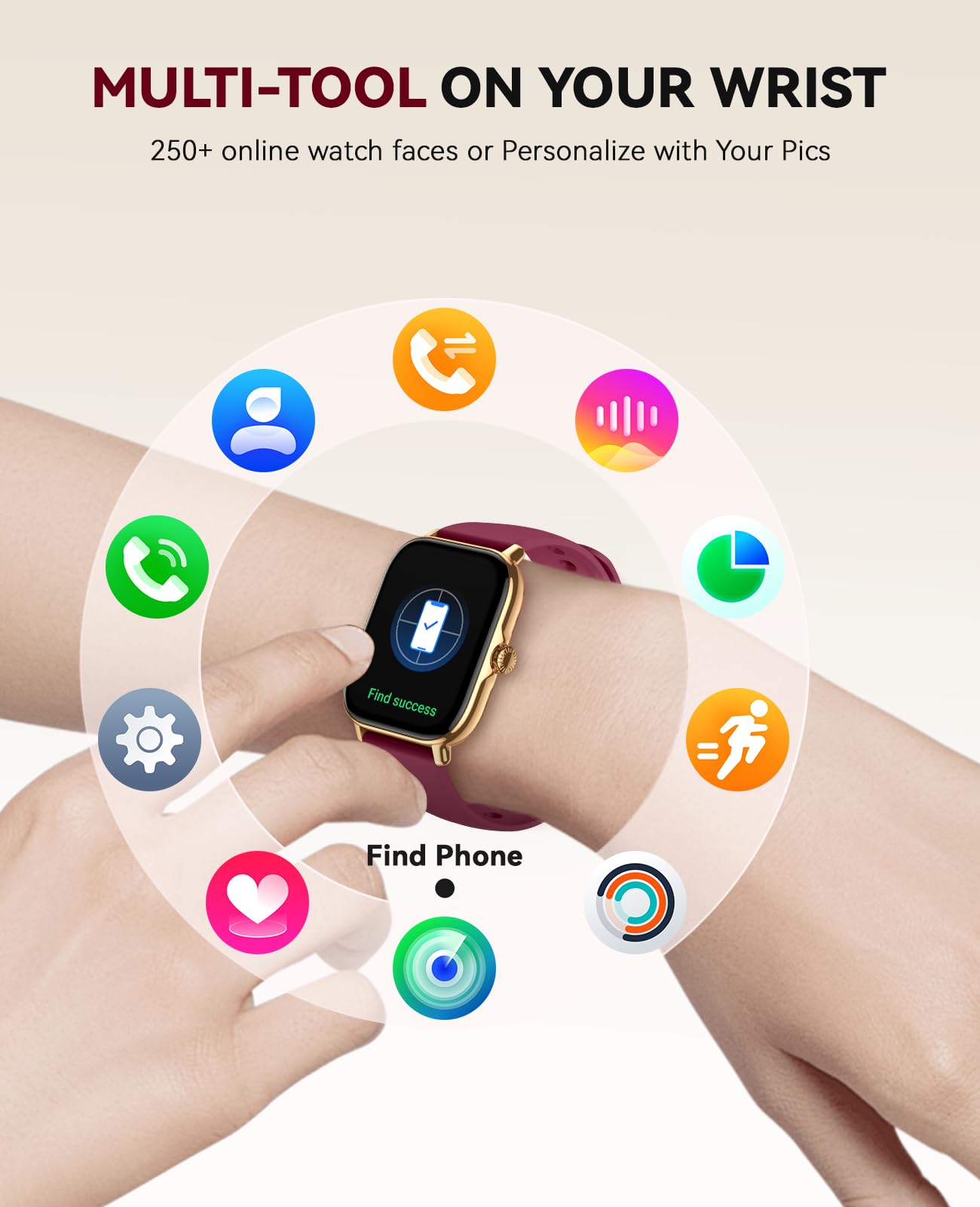 FitTrack SmartWatch: Call, Fitness, Waterproof & More - Small Enterprise