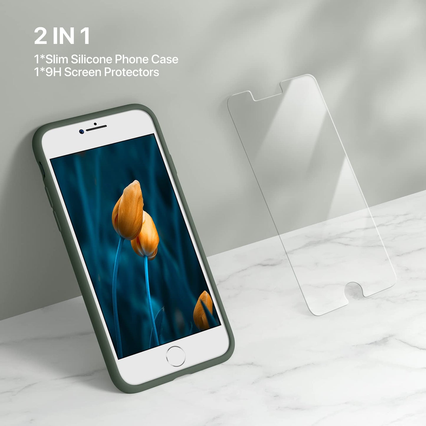 Miracase Capri Blue Slim Shockproof iPhone Case