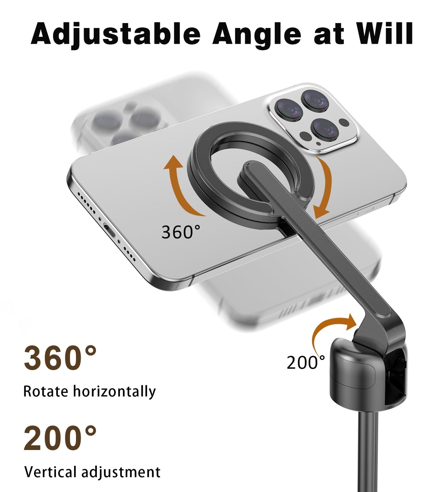 TONEOF MagFlex 68 Tripod Selfie Stick - Beige Gray - Small Enterprise