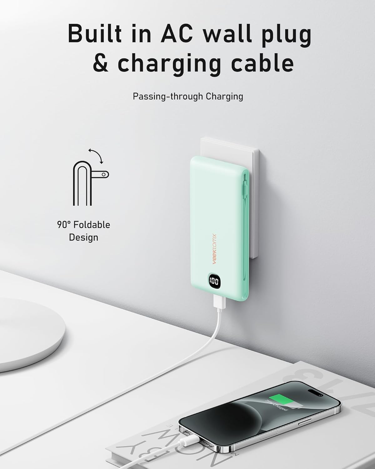 VEEKTOMX SlimCharge 10K: Ultimate Travel Power Bank - Small Enterprise