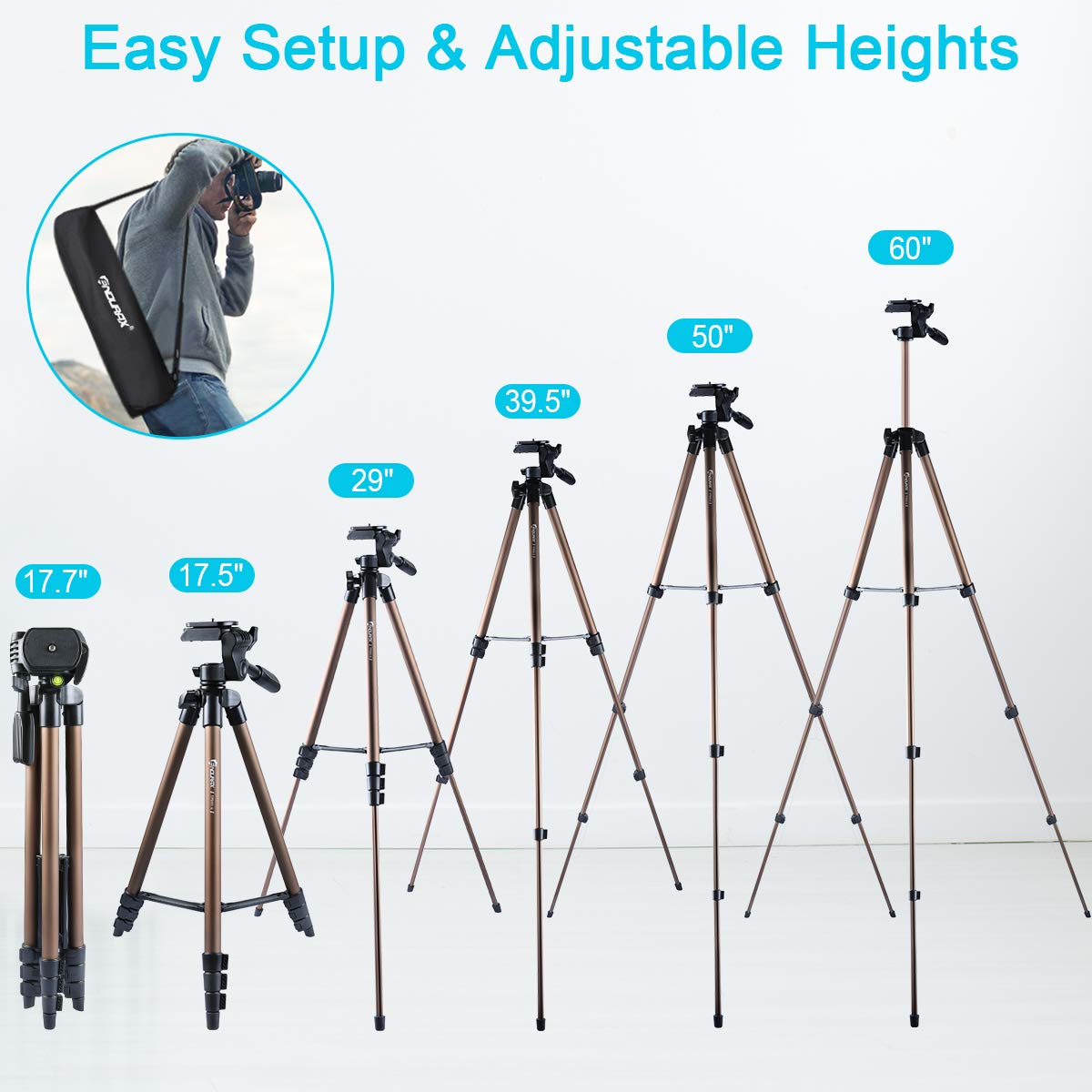 Endurax Pro 60 Tripod for DSLR & Mobile Devices - Small Enterprise
