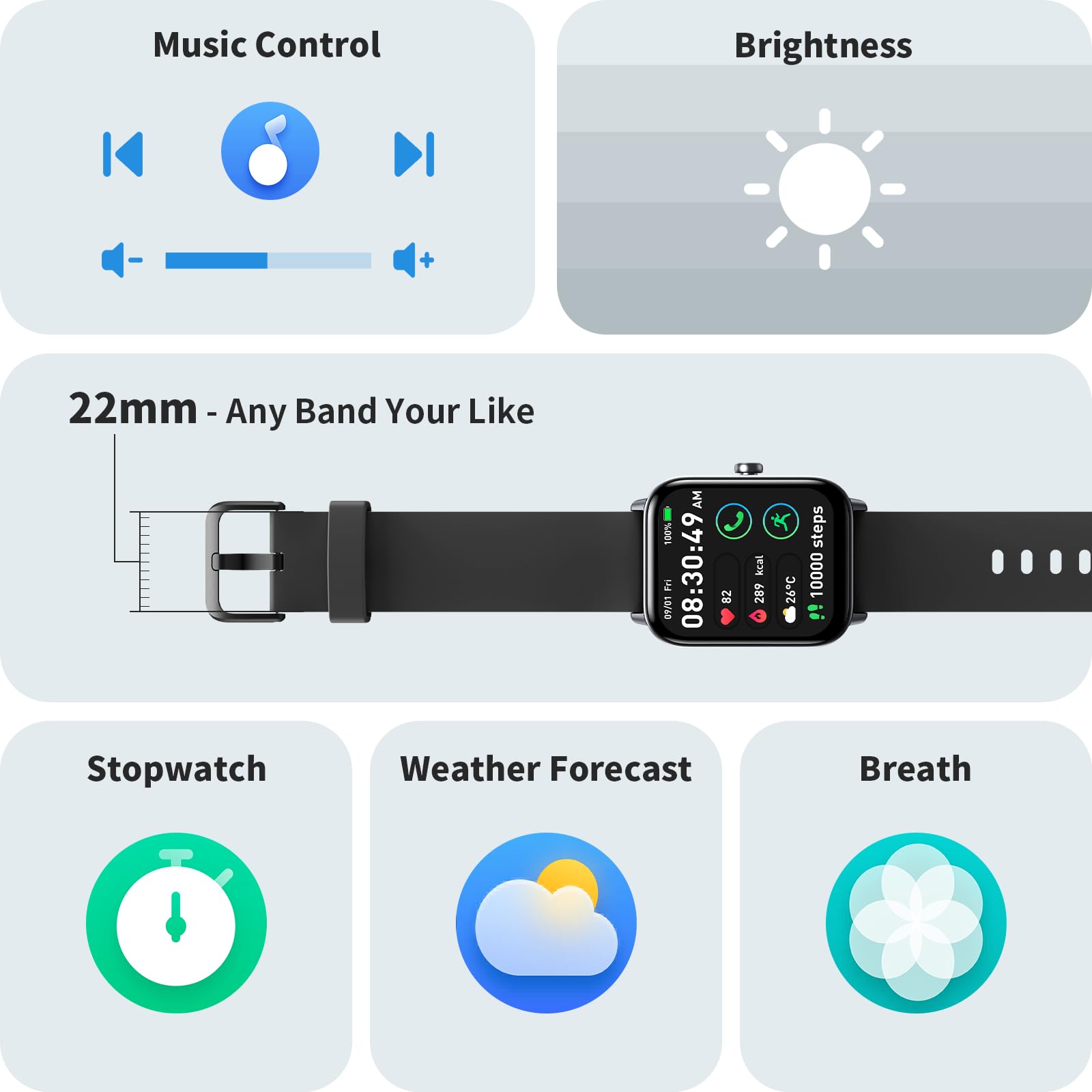 FemmeFit Smartwatch: Alexa, Waterproof, 100+ Sports - Small Enterprise