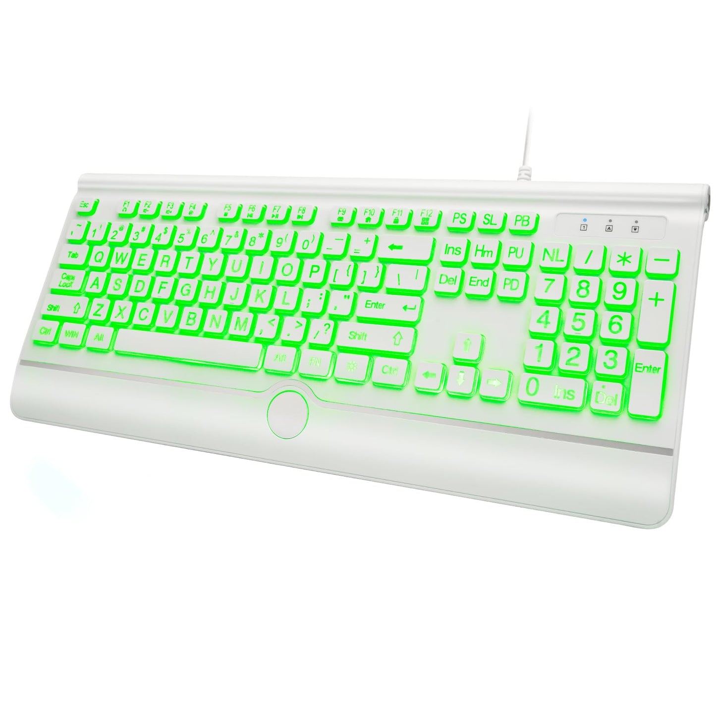 GlowType: Large Print 7-Color Backlit Keyboard