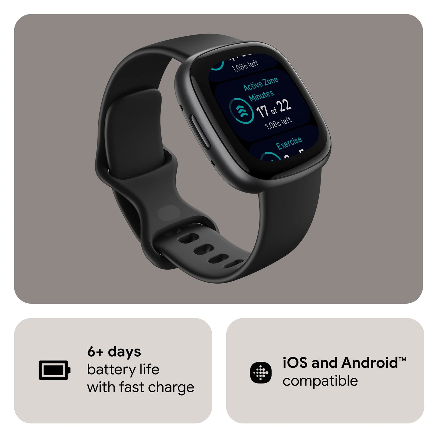 Fitbit Versa 4 Smartwatch - Health & Fitness Companion - Small Enterprise