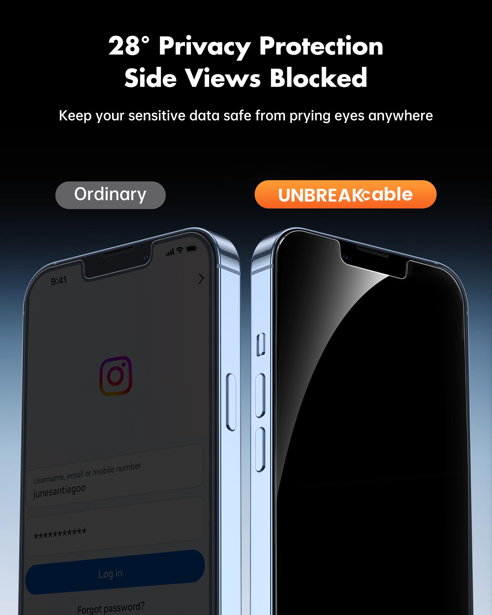 UNBREAKcable iPhone 12 Pro Max Privacy Shield 2-Pack - Small Enterprise