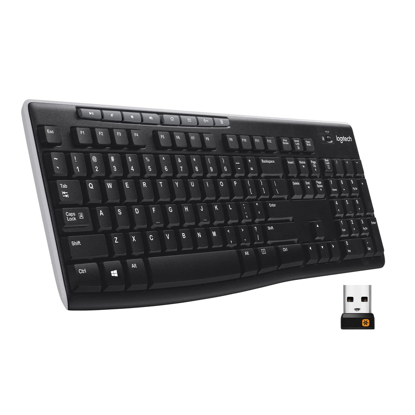 Logitech MK270 Wireless Keyboard-Mouse Duo - Black