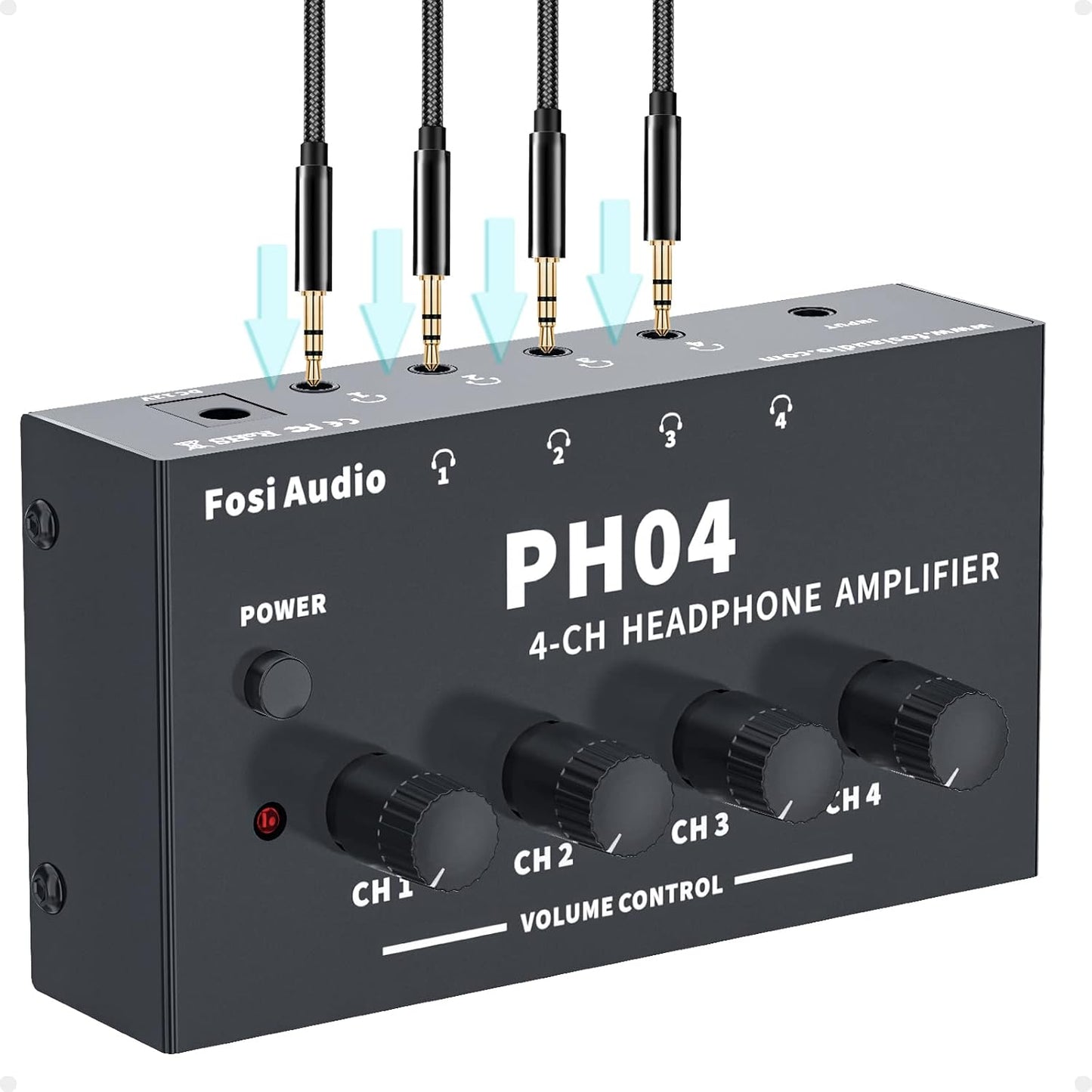 Fosi Audio PH04: Ultra-Compact 4-Channel Headphone Amp
