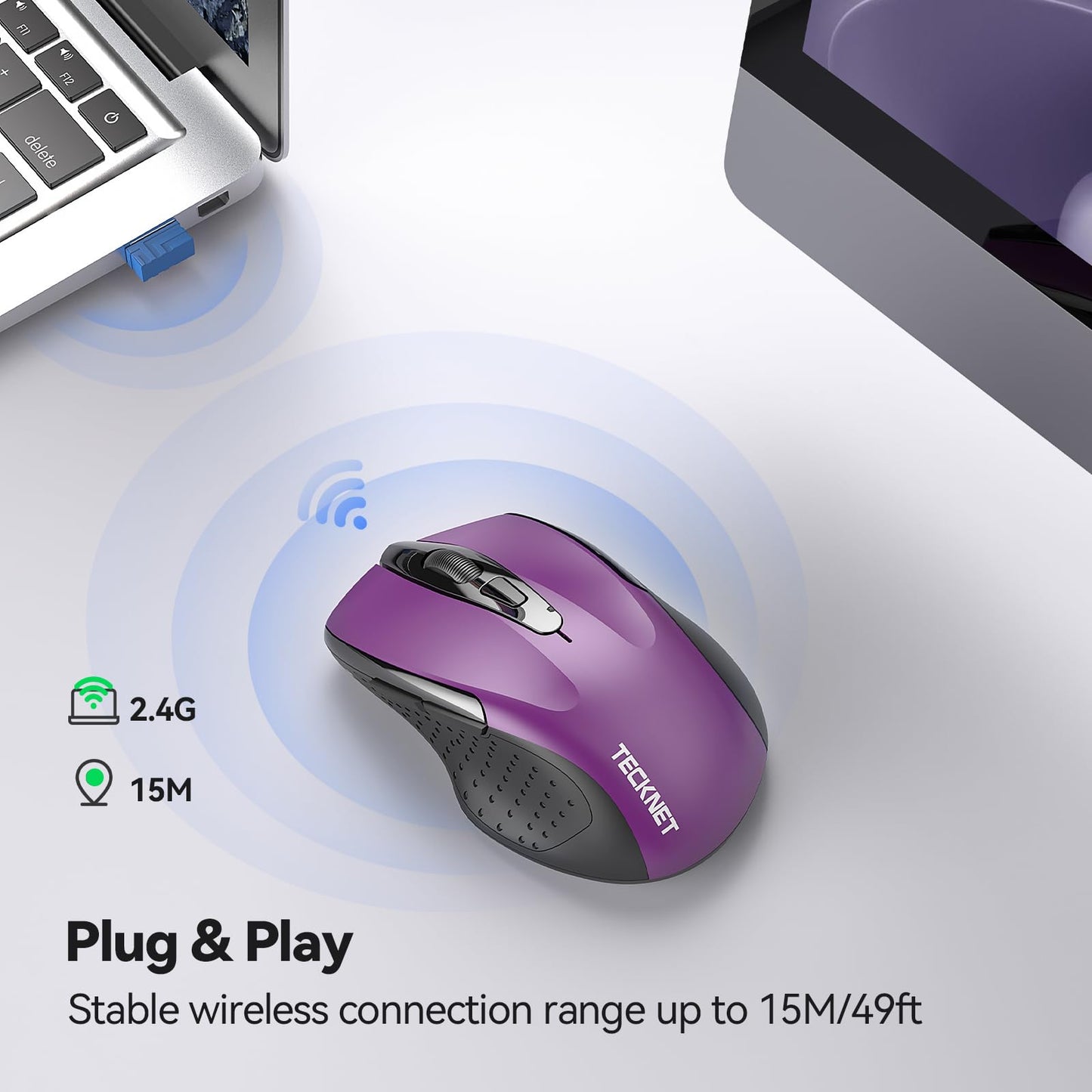 ErgoGlide Wireless: 6-Button, 2600 DPI, 24-Month Power