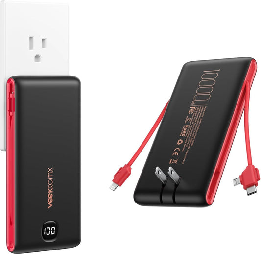 VEEKTOMX SlimCharge 10K: Ultimate Travel Power Bank - Small Enterprise
