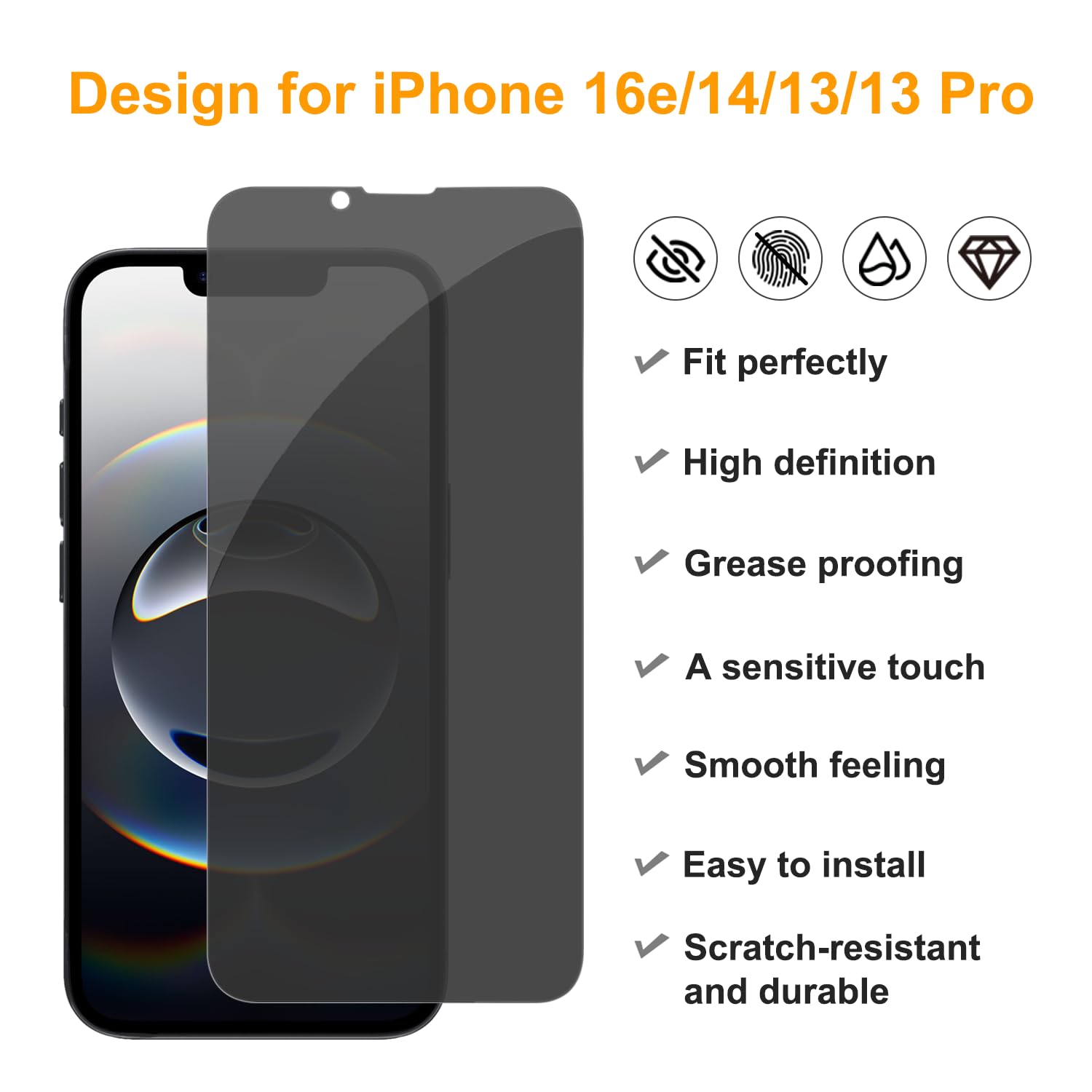 SecuLens 3+3 iPhone 16 Screen Protector - Small Enterprise