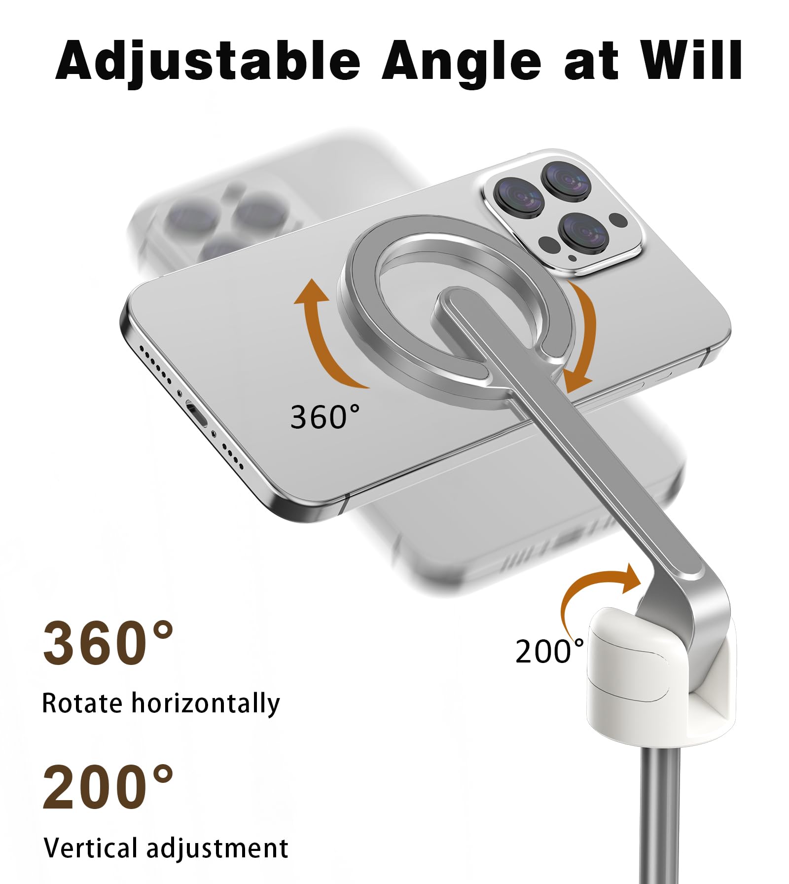 TONEOF MagFlex 68 Tripod Selfie Stick - Beige Gray - Small Enterprise