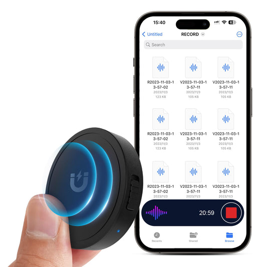 Elasound 9800hr AI Voice Recorder - Smart & Portable