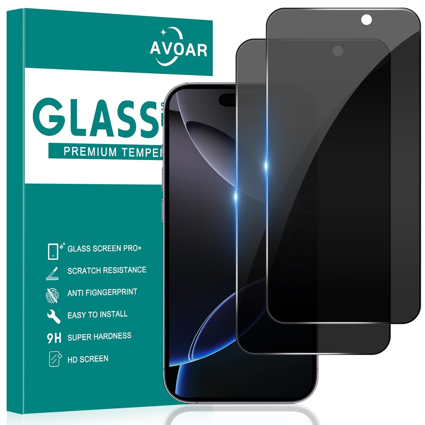 iGuard 2-Pack Privacy Screen Protector for iPhone 14/13 - Small Enterprise