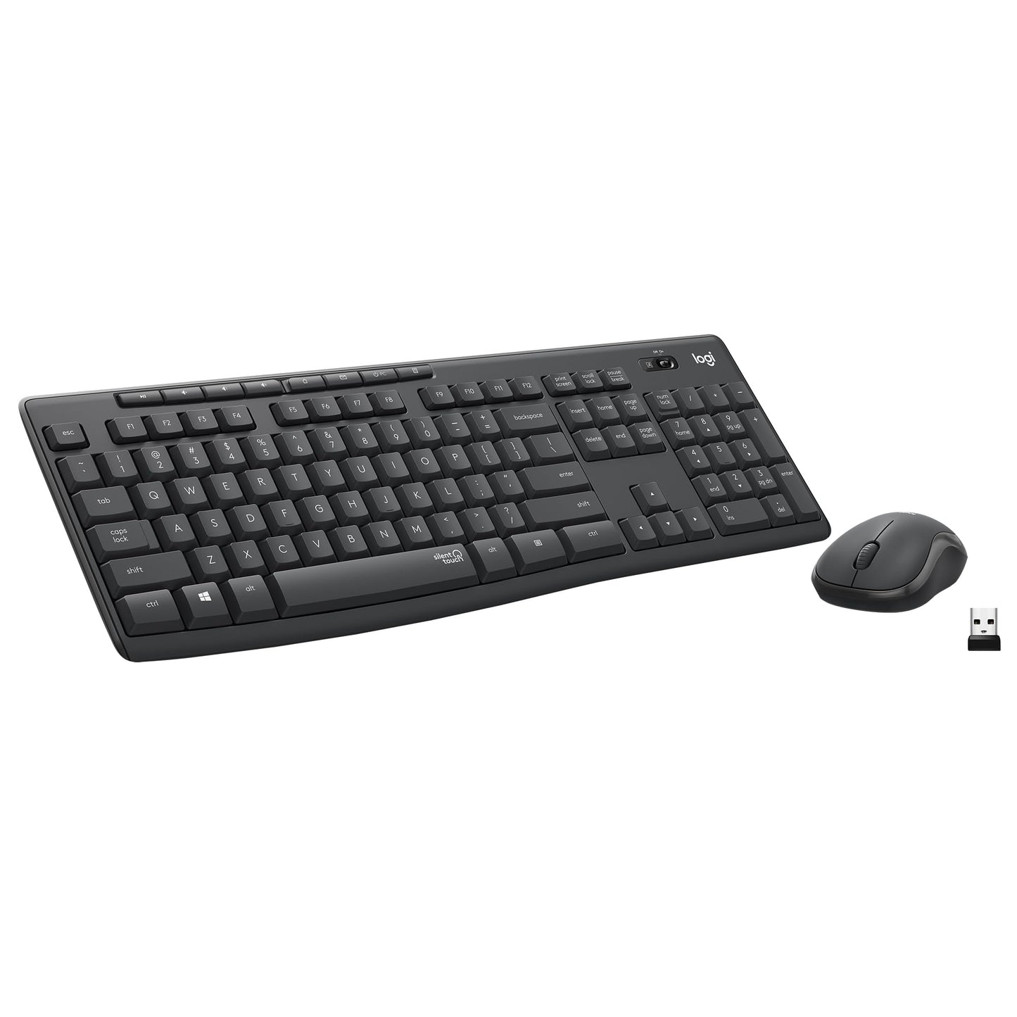 Logitech QuietType MK295 Wireless Combo - Graphite