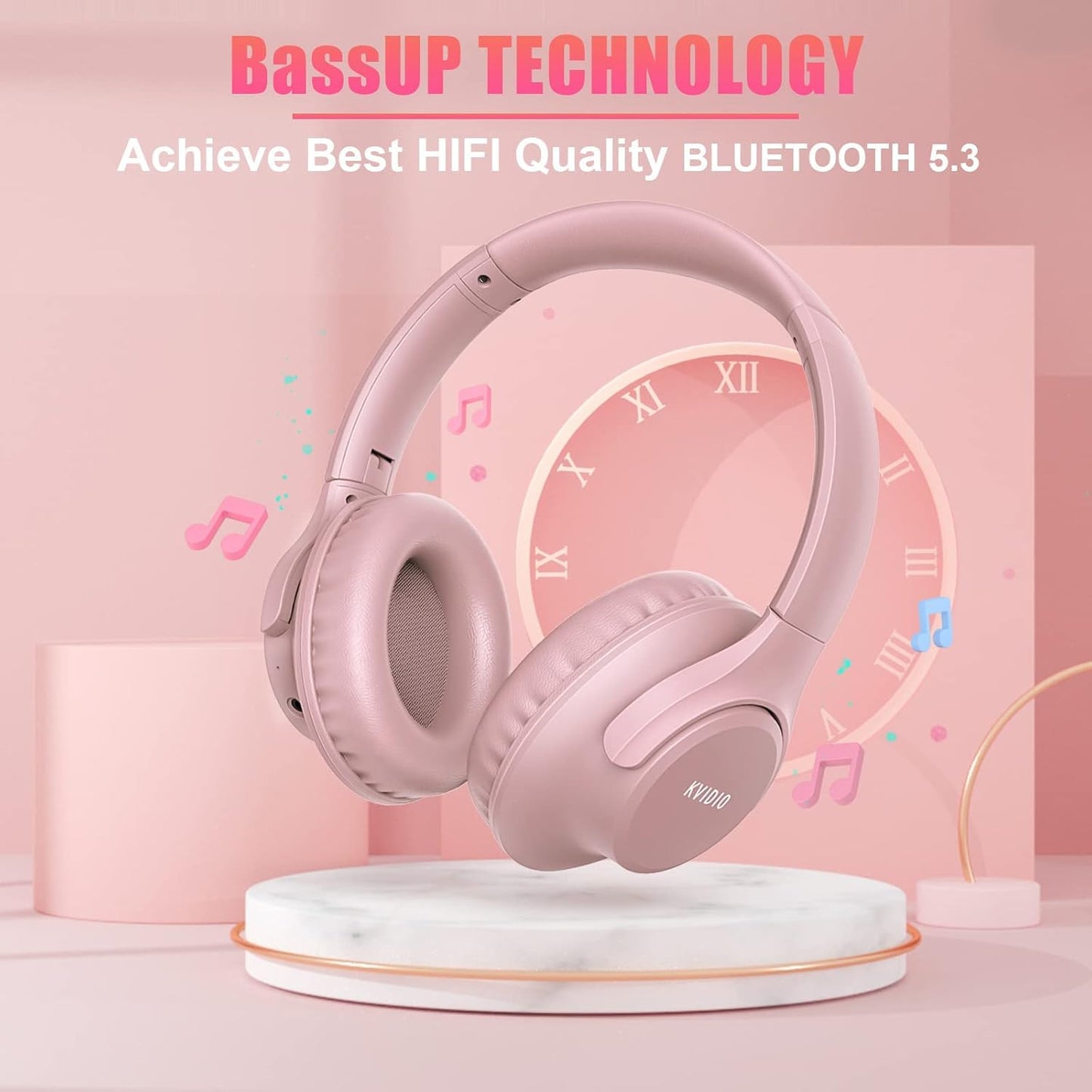 KVIDIO ProBass 65H Wireless Headphones - Travel Ready! - Small Enterprise