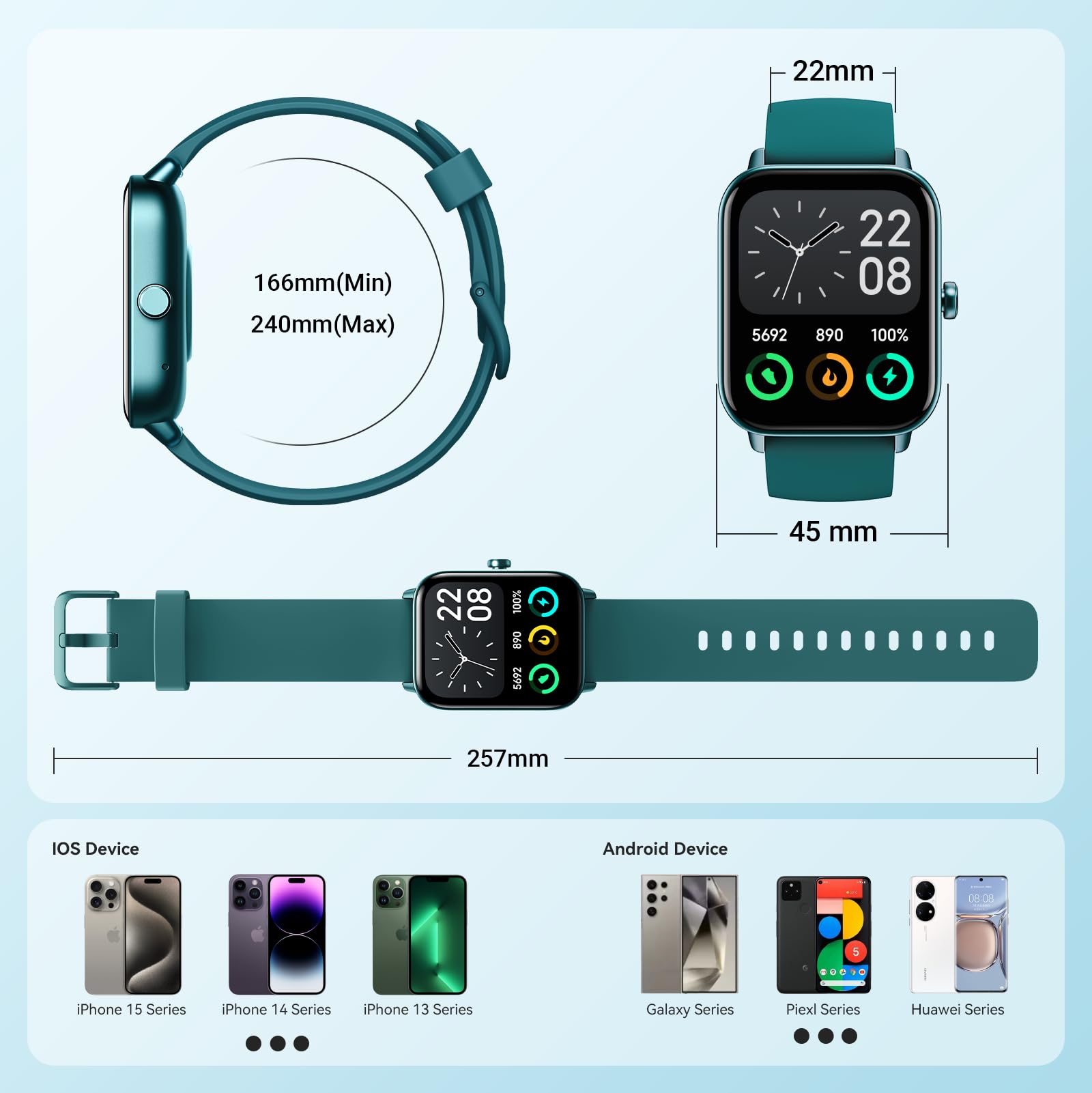 FemmeFit Smartwatch: Alexa, Waterproof, 100+ Sports - Small Enterprise