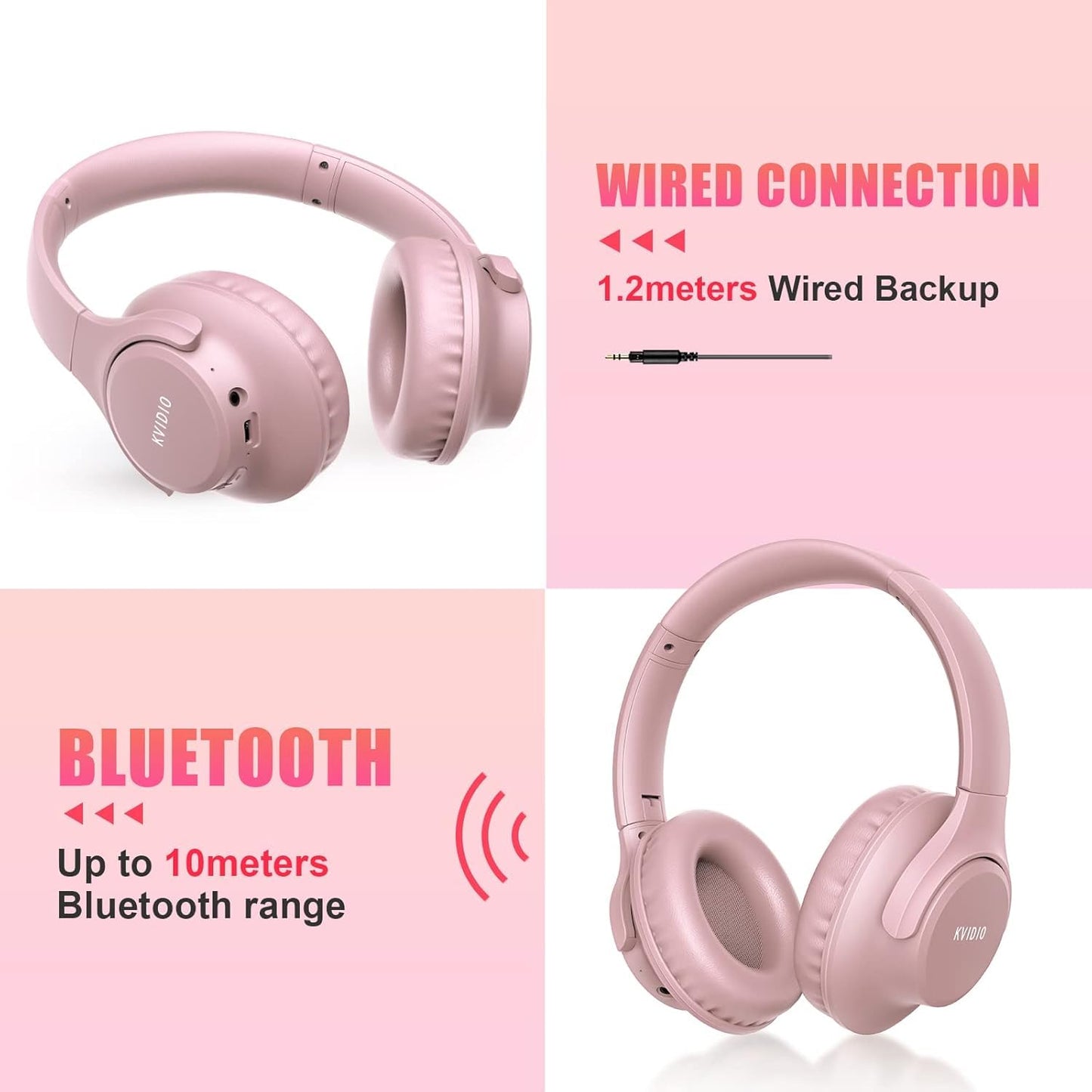 KVIDIO ProBass 65H Wireless Headphones - Travel Ready! - Small Enterprise
