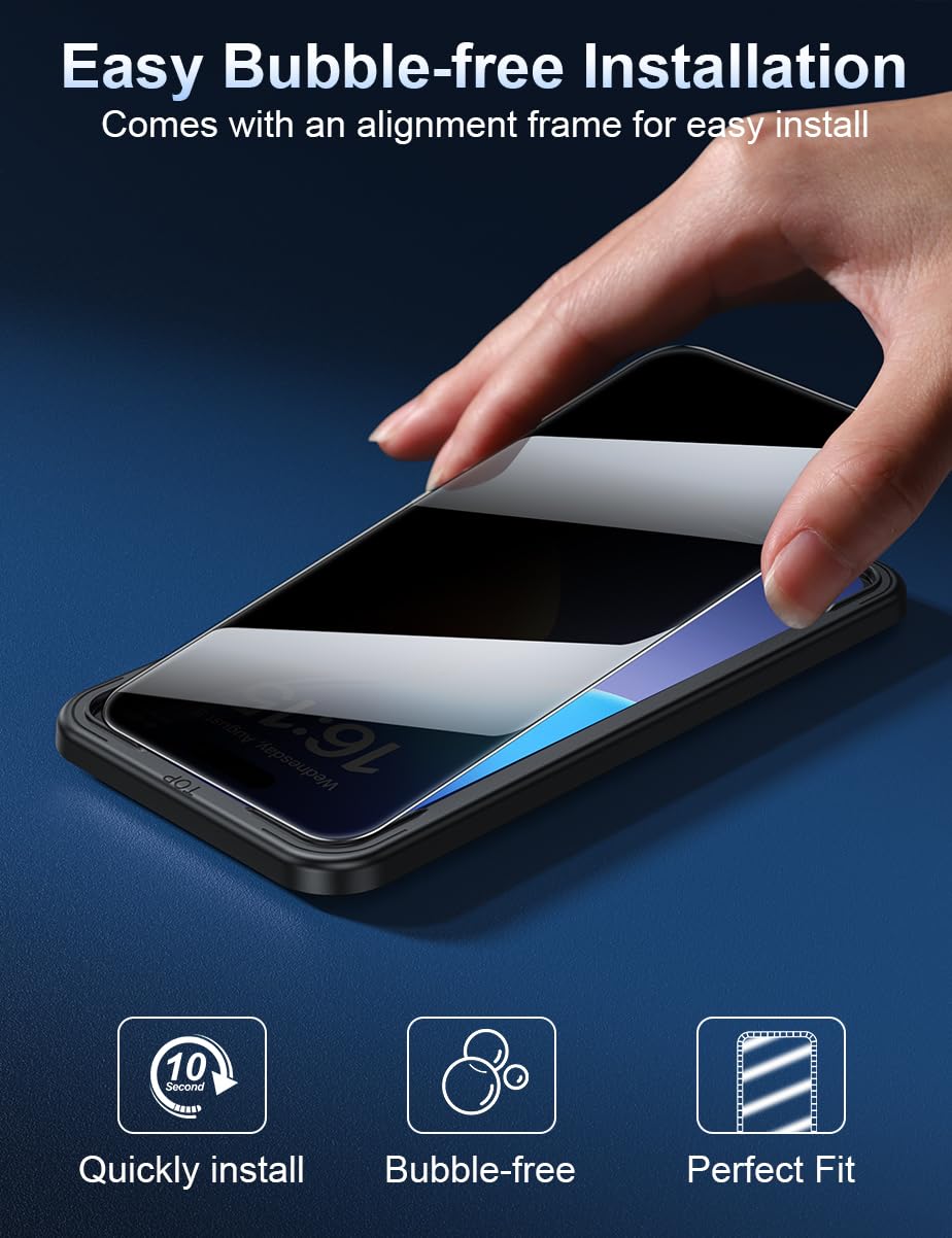 Ruwa Guard: Privacy Screen Protector for iPhone 13/14 - Small Enterprise