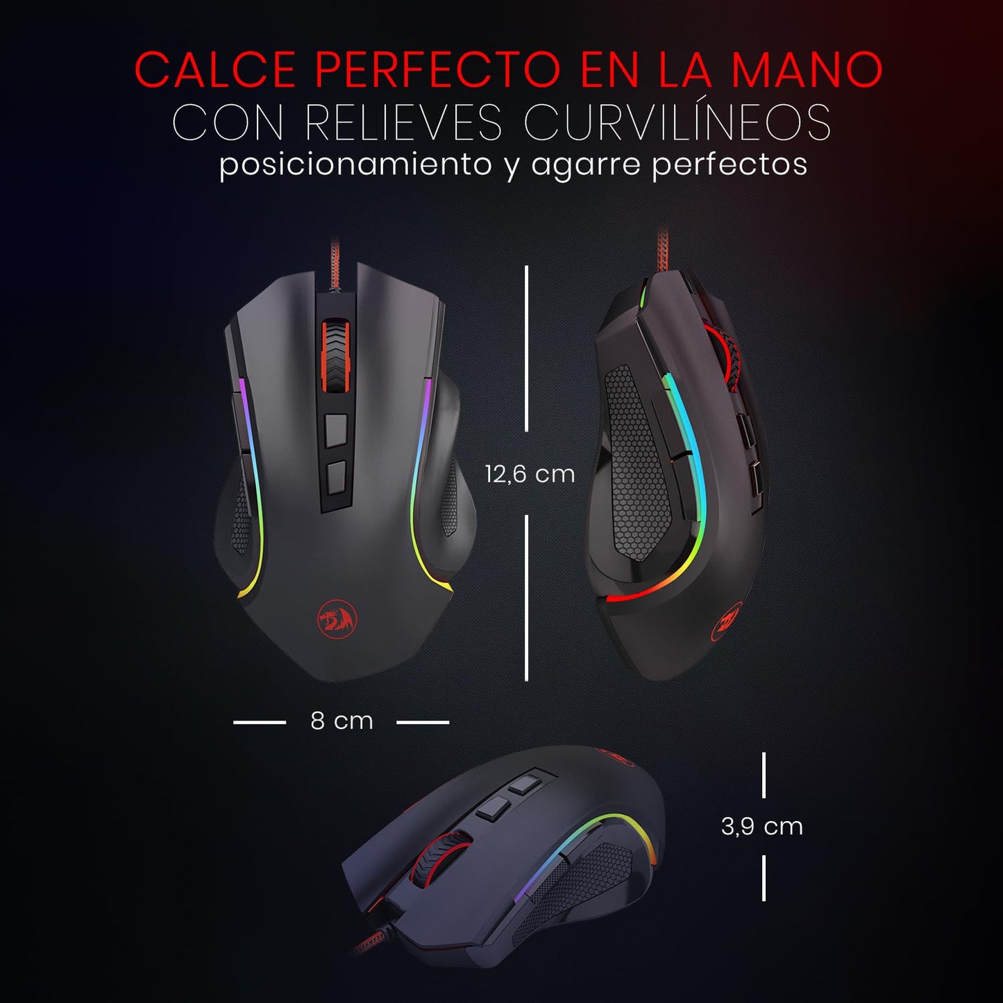 Griffin Pro: Wireless RGB Gaming Mouse 7200 DPI