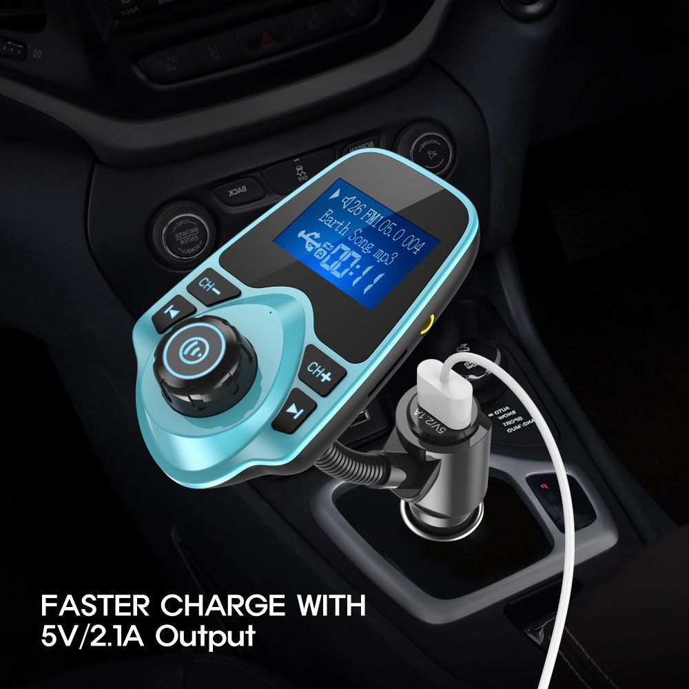 Nulaxy FlexiConnect: 2024 Bluetooth FM Car Adapter