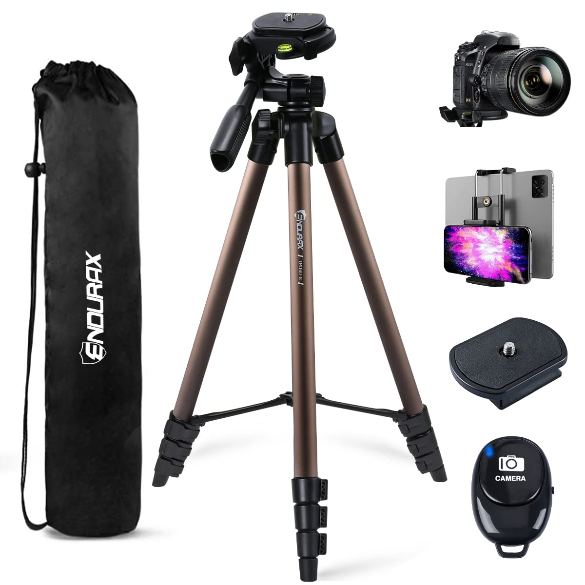 Endurax Pro 60 Tripod for DSLR & Mobile Devices - Small Enterprise