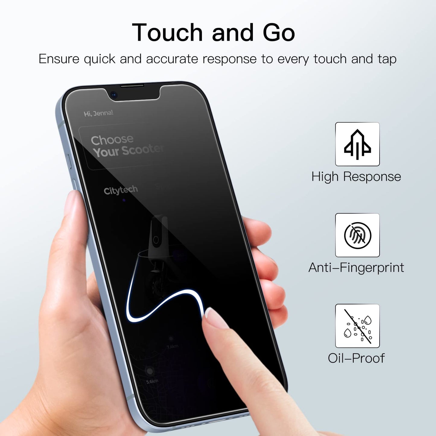 JETech SpyGuard iPhone 16e/14 6.1 Screen Protectors - Small Enterprise