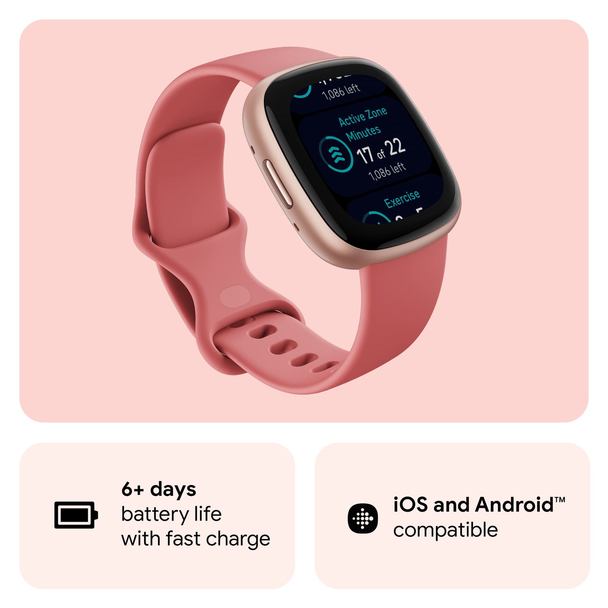 Fitbit Versa 4 Smartwatch - Health & Fitness Companion - Small Enterprise