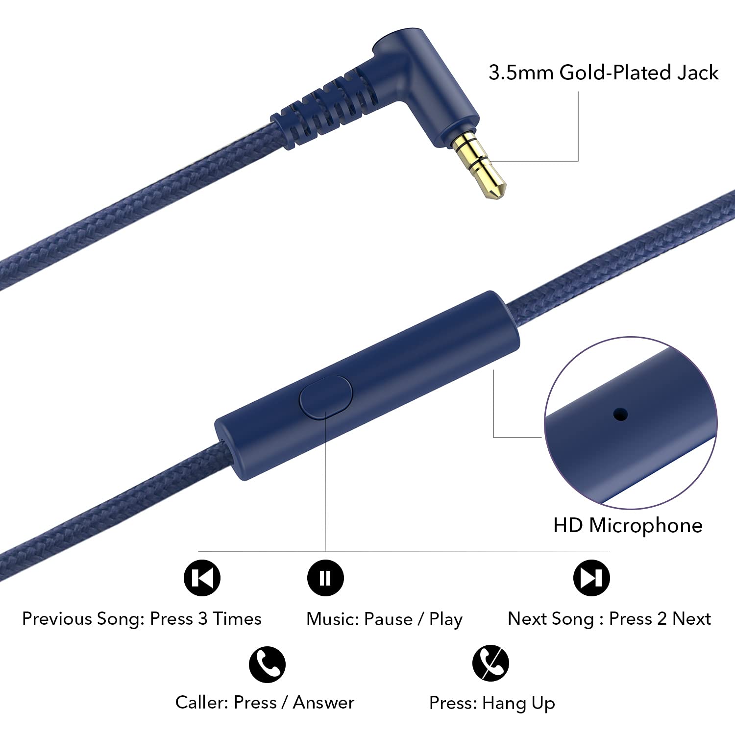 RORSOU R10 Foldable Bass Headphones with Mic - Small Enterprise