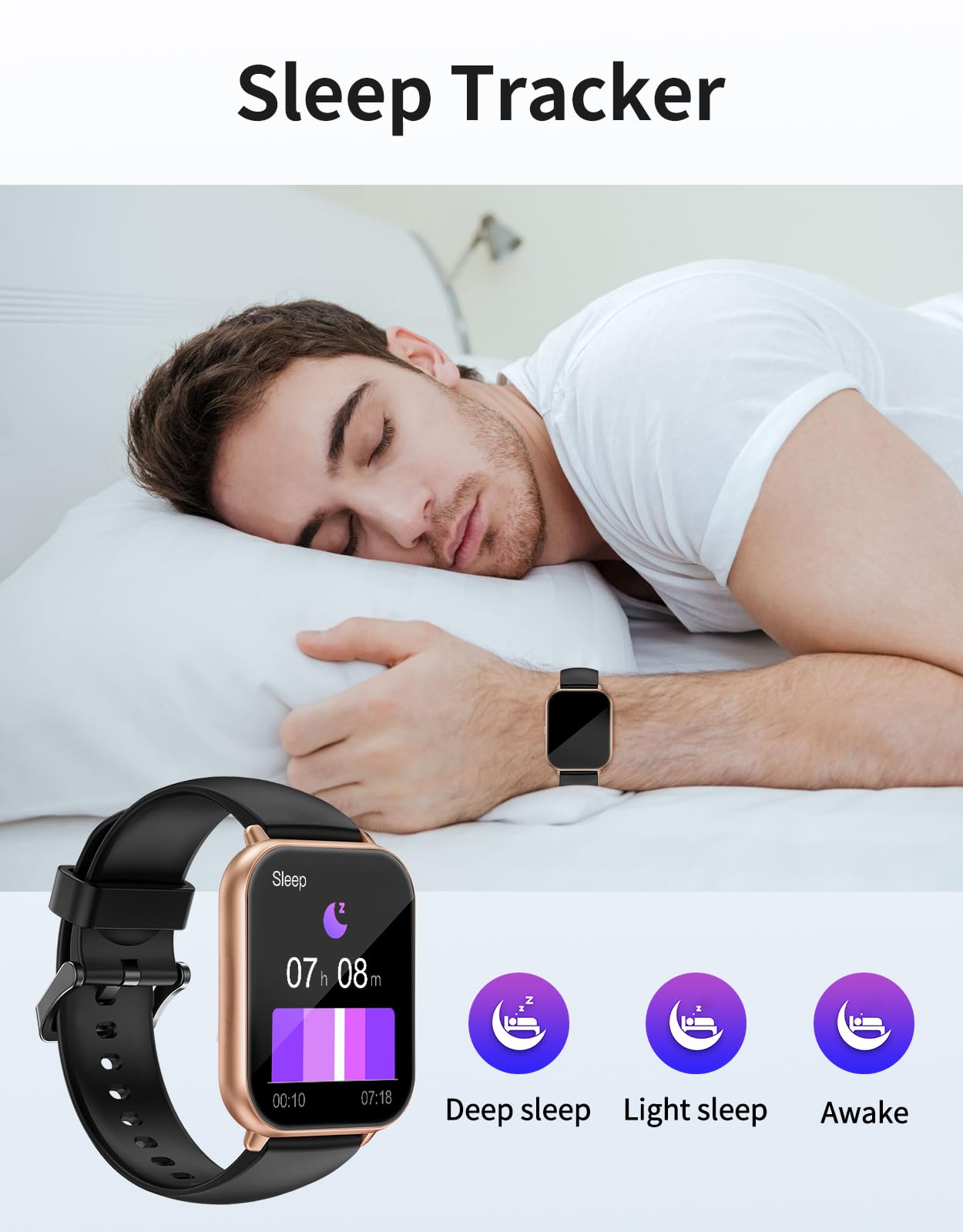 RUIMEN Smartwatch: Answer Calls, Track Fitness - Small Enterprise