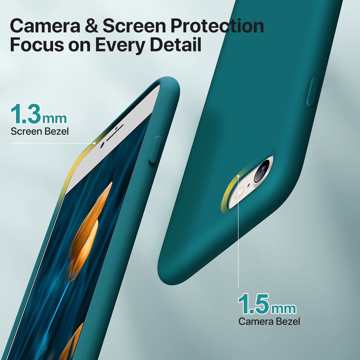 Miracase Capri Blue Slim Shockproof iPhone Case