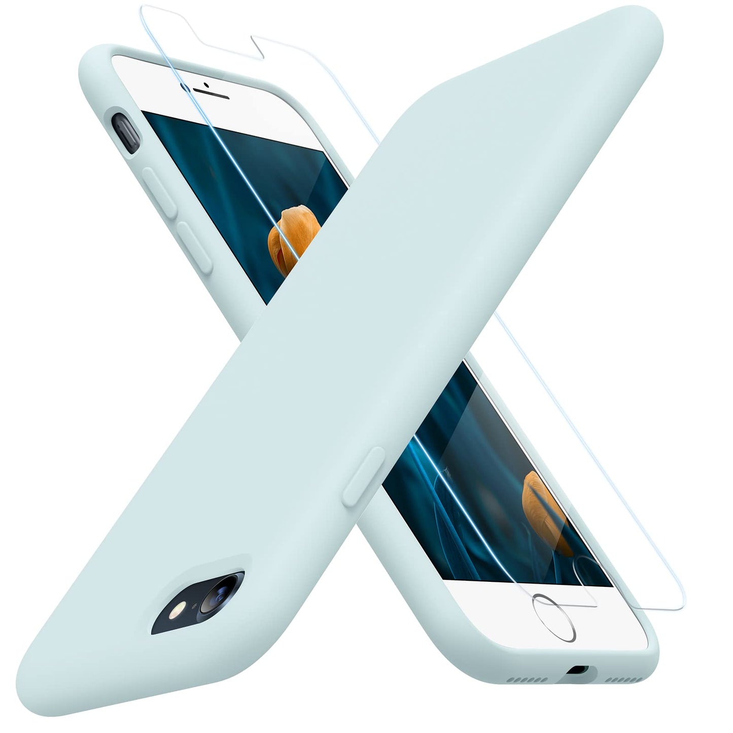 Miracase Capri Blue Slim Shockproof iPhone Case