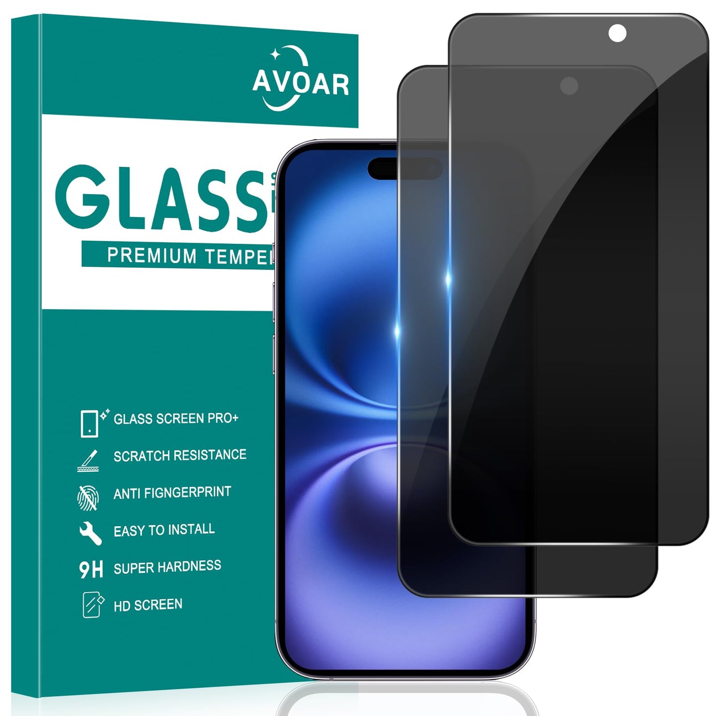 iGuard 2-Pack Privacy Screen Protector for iPhone 14/13 - Small Enterprise