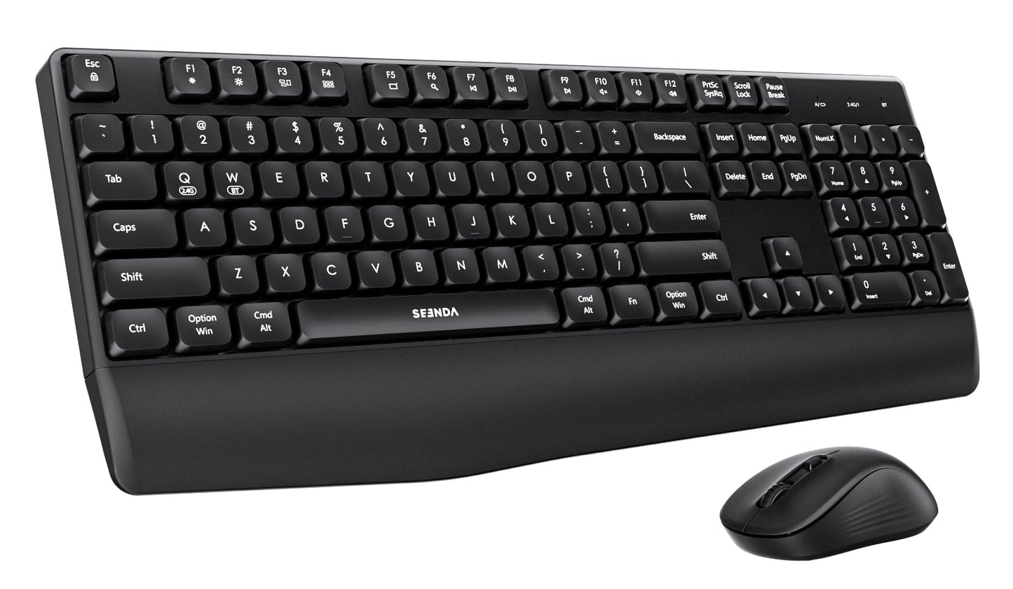 Seenda SyncPro: Ergonomic Bluetooth Keyboard & Mouse