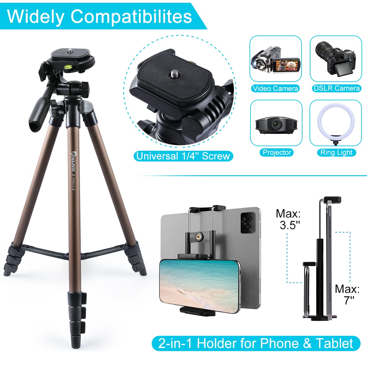 Endurax Pro 60 Tripod for DSLR & Mobile Devices - Small Enterprise