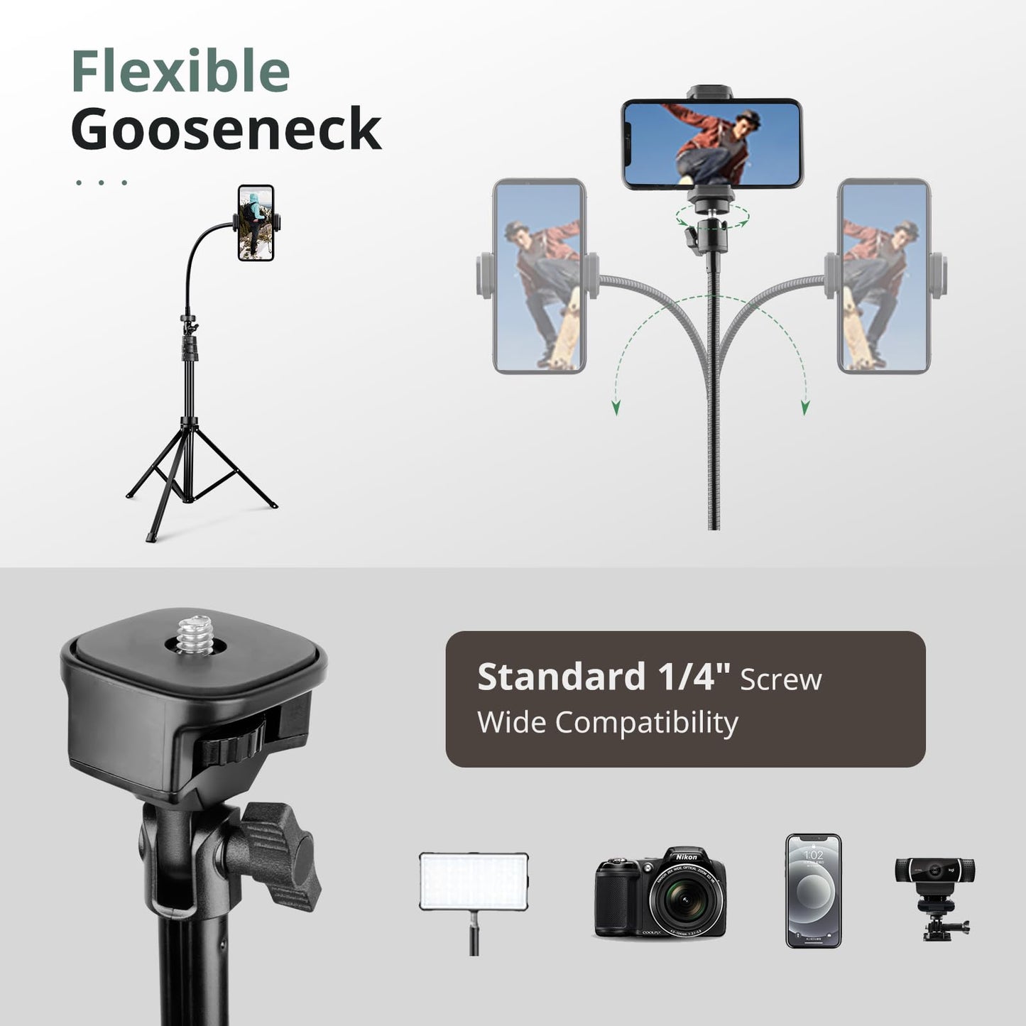 SENSYNE ProTripod: 62 Selfie Stick & Stand - Small Enterprise