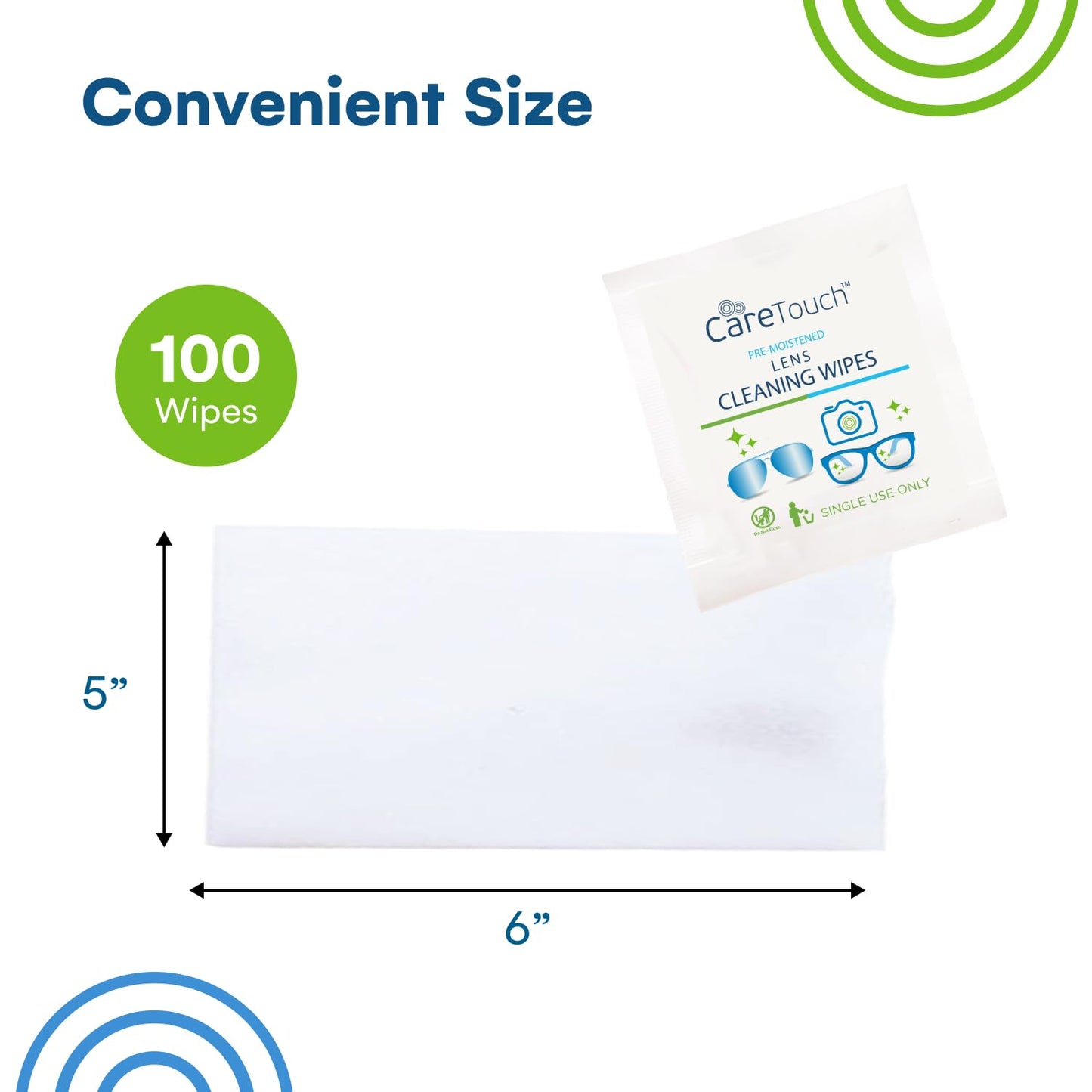 ClarityWipes: 100 Gentle Pre-Moistened Lens Cleaners