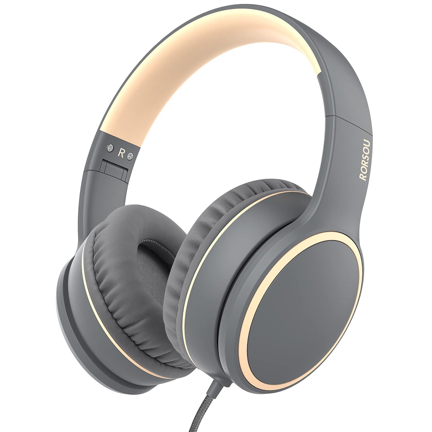 RORSOU R10 Foldable Bass Headphones with Mic - Small Enterprise