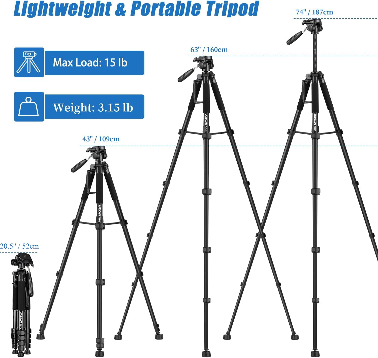 JOILCAN 74 Camera Tripod - Small Enterprise