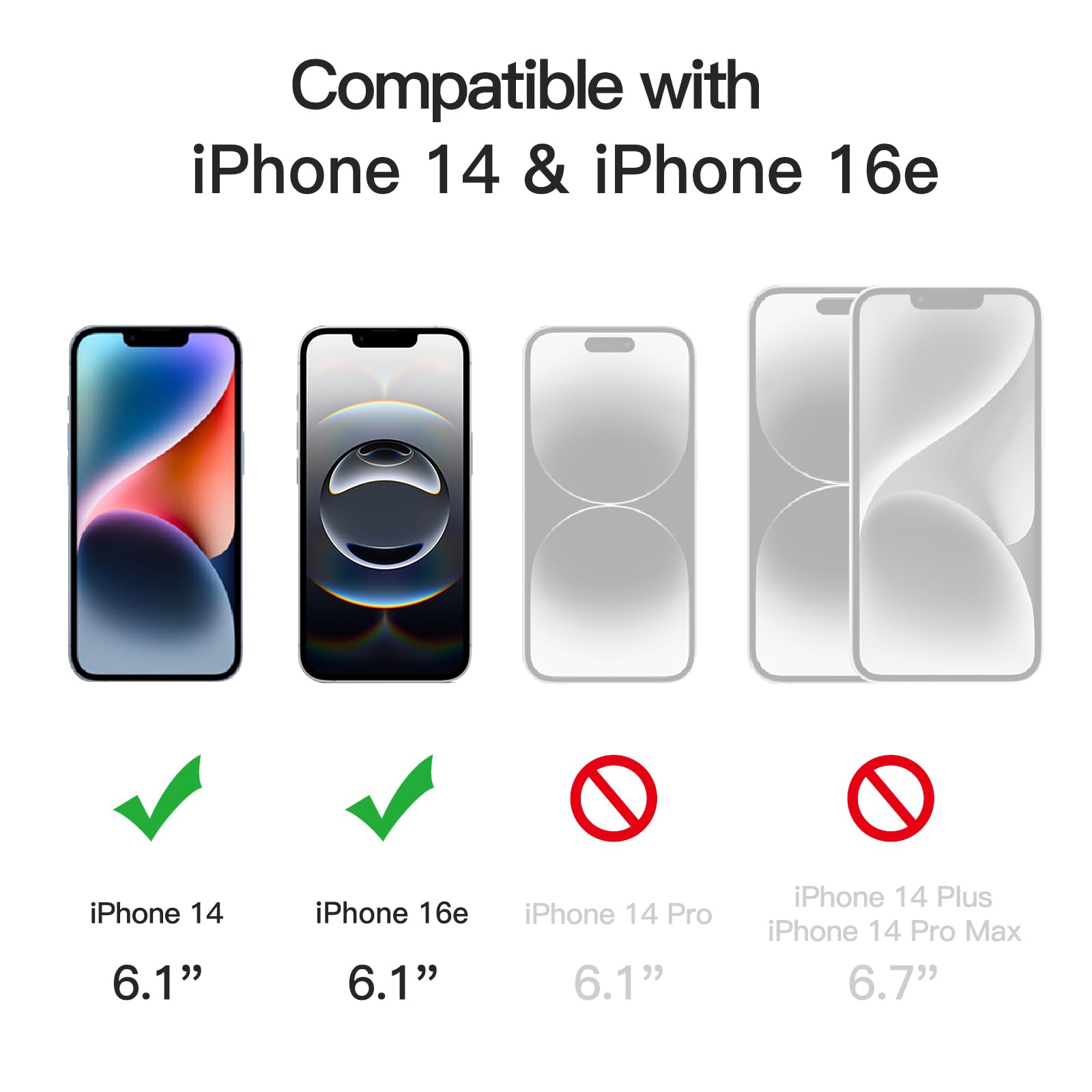 JETech SpyGuard iPhone 16e/14 6.1 Screen Protectors - Small Enterprise