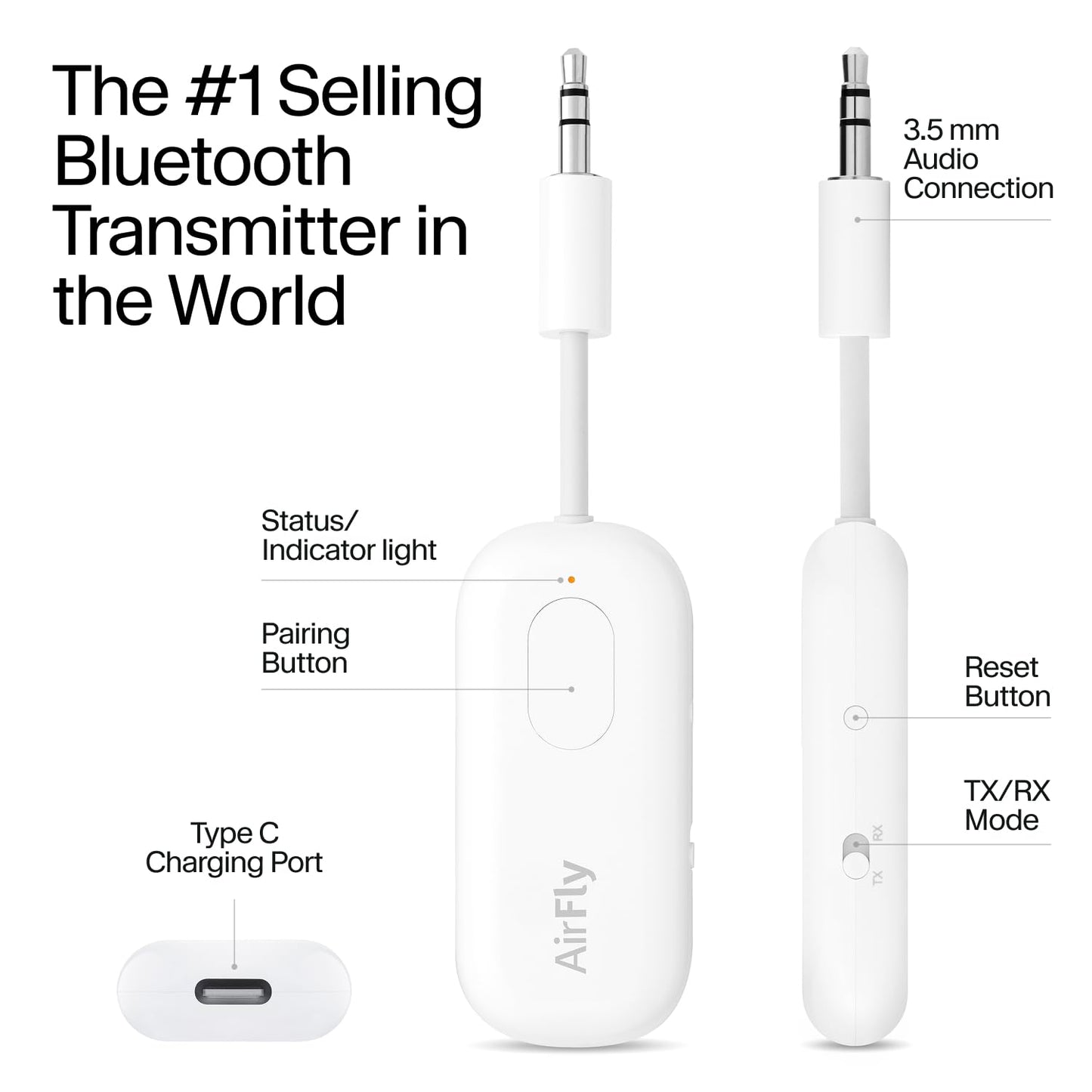 AirFly SE: Bluetooth Audio Adapter for Travel & More - Small Enterprise