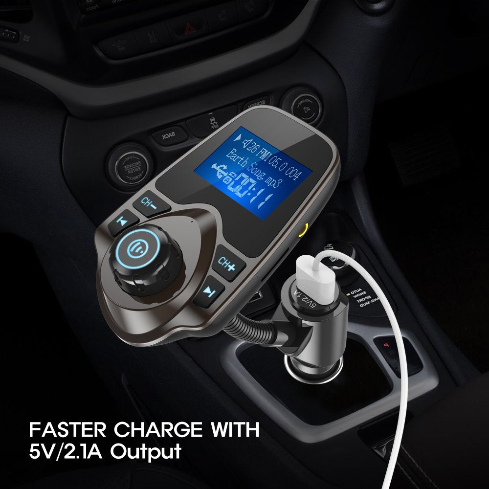Nulaxy FlexiConnect: 2024 Bluetooth FM Car Adapter