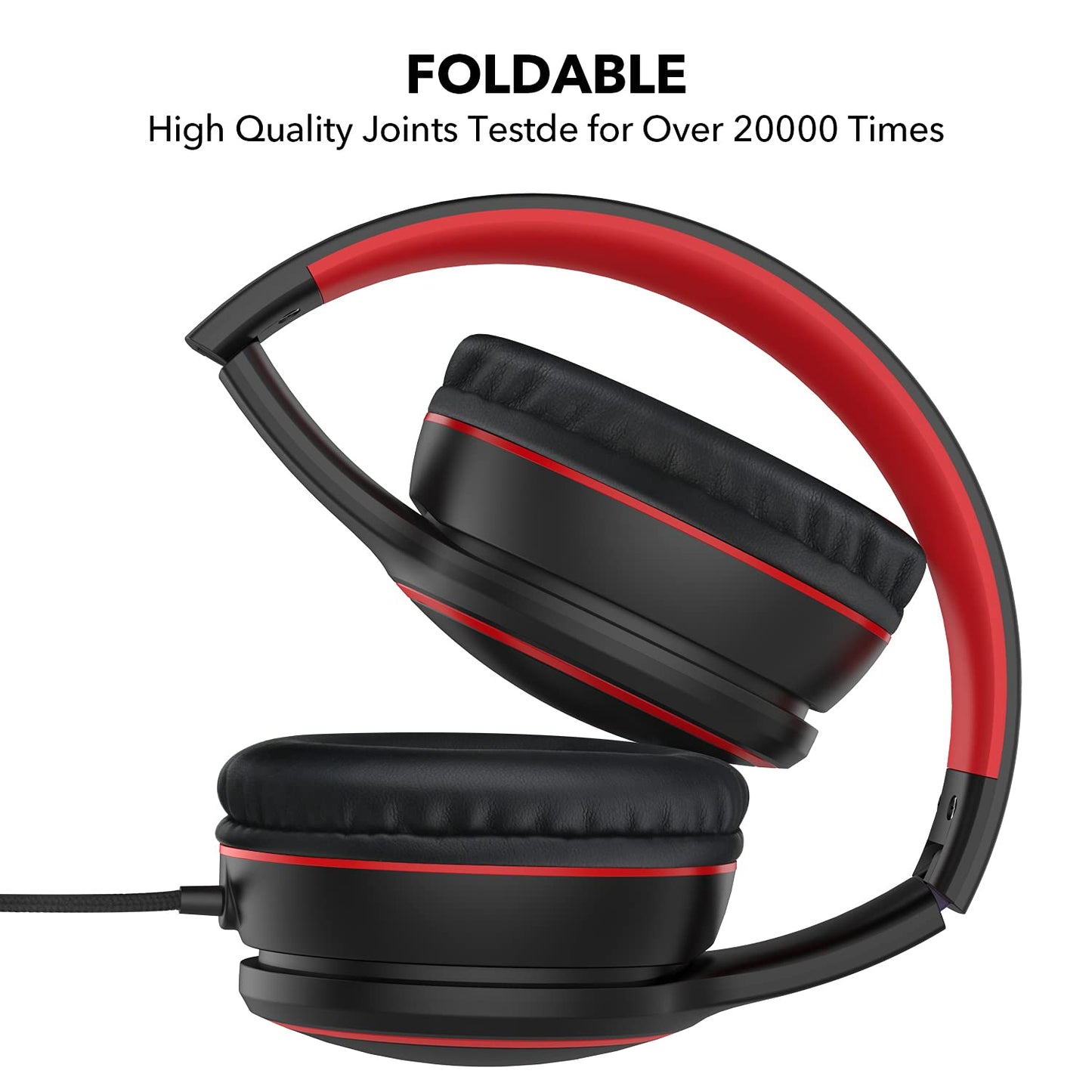 RORSOU R10 Foldable Bass Headphones with Mic - Small Enterprise