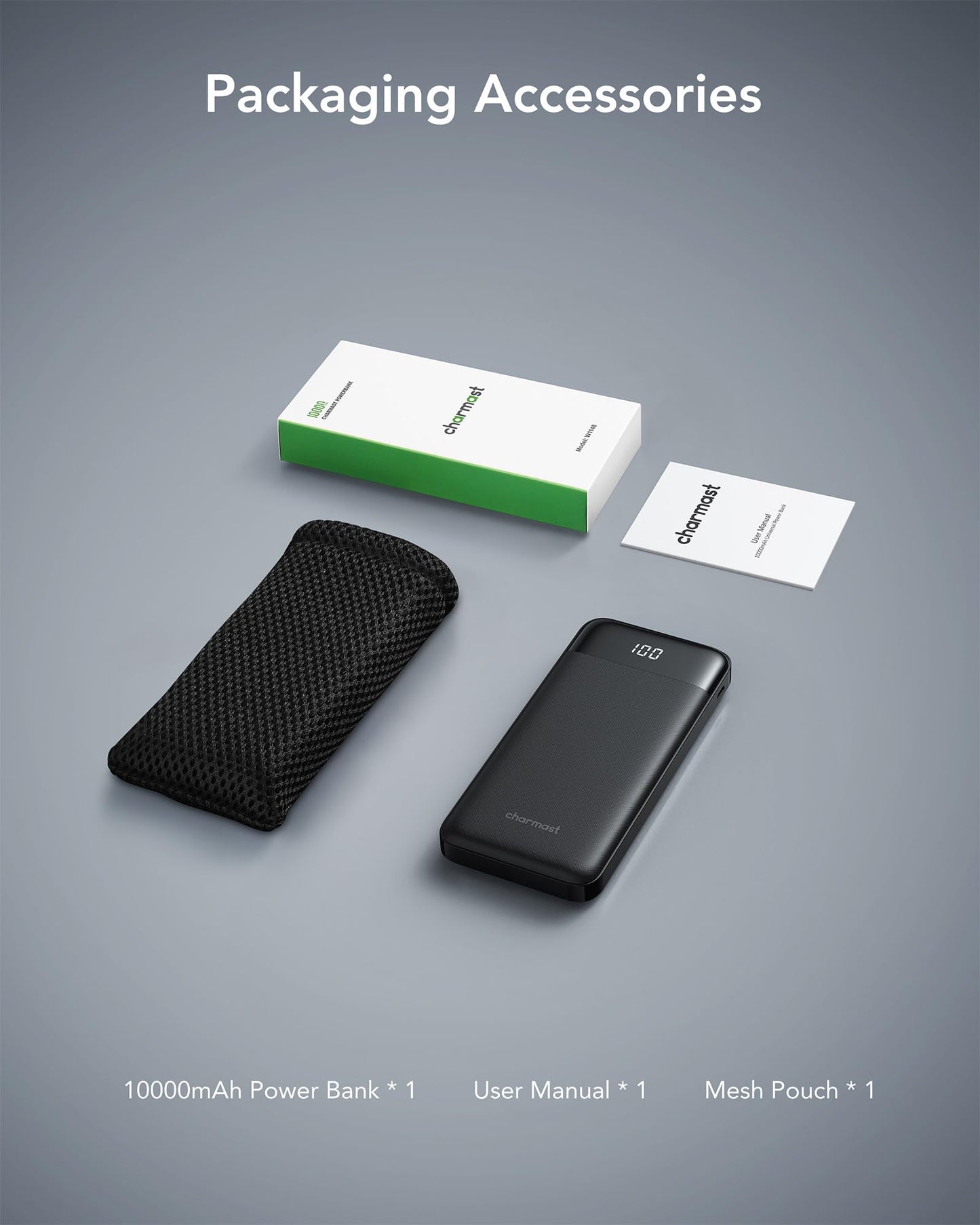 TravelMax 10K: Slim Power Bank w/ Built-in Cables - Small Enterprise