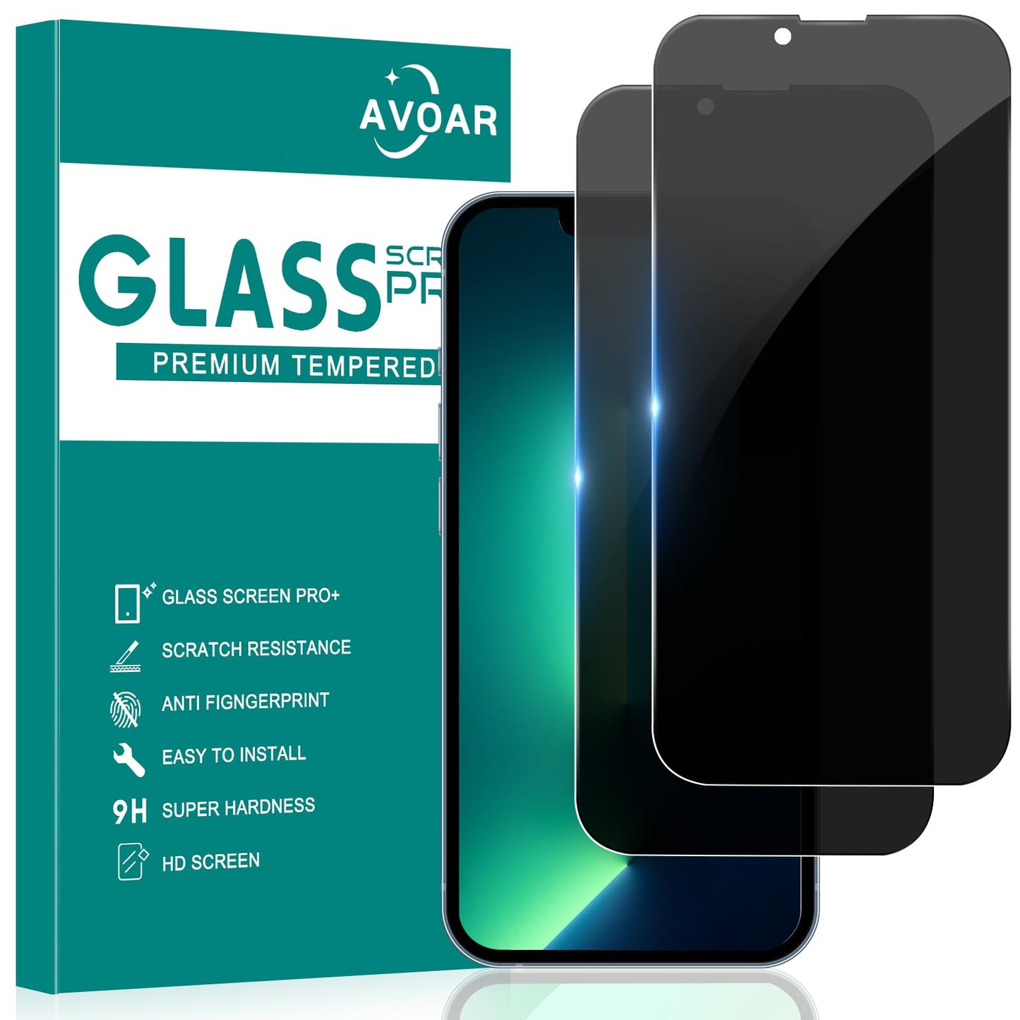 iGuard 2-Pack Privacy Screen Protector for iPhone 14/13 - Small Enterprise