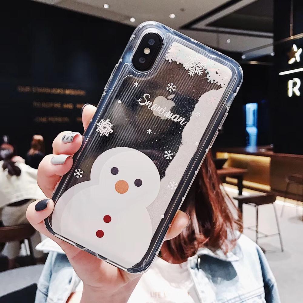 Compatible with Apple , Snowflakes Sands Mobile Shell Christmas - Small Enterprise