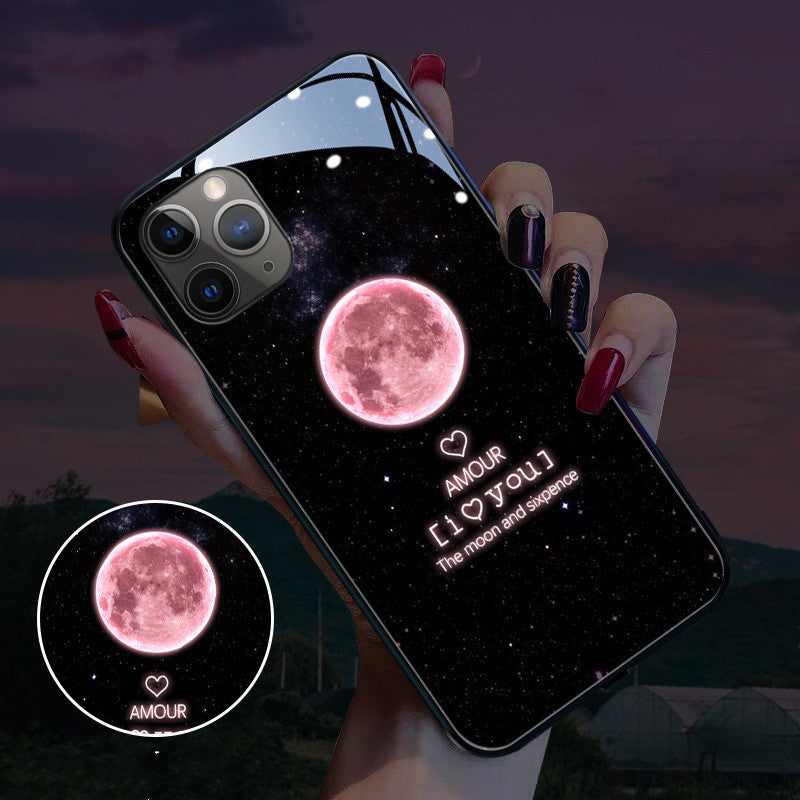 Compatible with Apple , Voice-activated Mobile Phone Case Tempered Glass Case - Small Enterprise